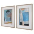 Uttermost Brilliant Clouds Abstract Prints, Set 2 Online now