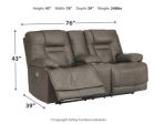 Wurstrow Power Reclining Loveseat with Console on Sale