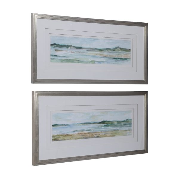 Panoramic Seascape Framed Prints, S 2 For Sale