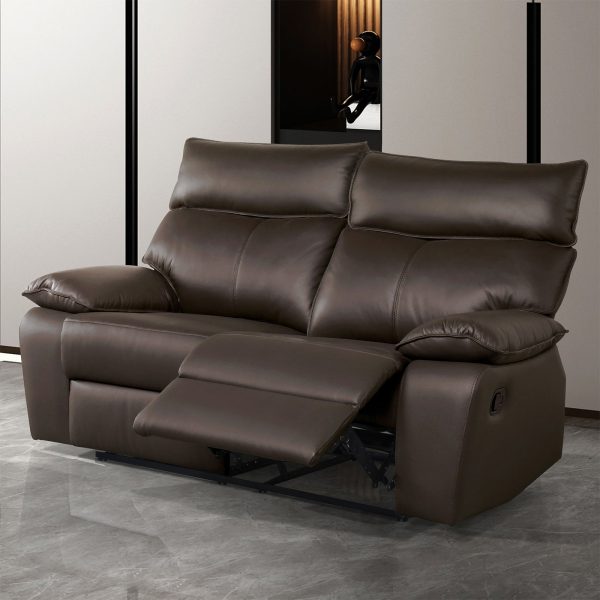 Onoria Brown Manual Recline Loveseat on Sale