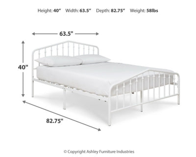 Trentlore Queen Metal Bed Fashion