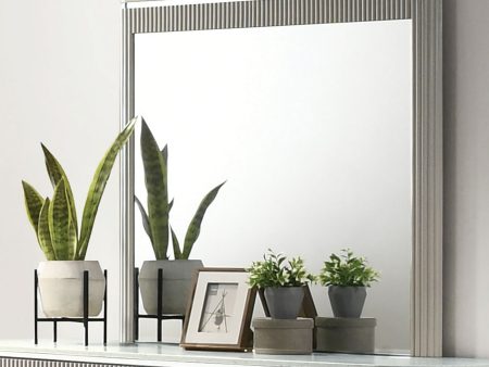 Aldridge Light Gray Mirror on Sale