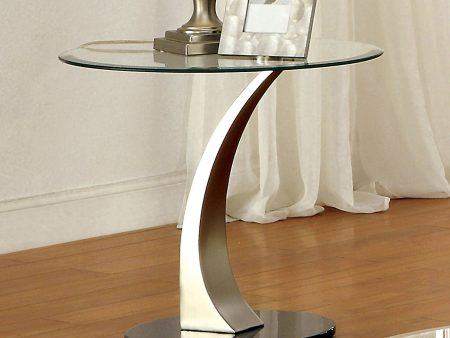 Valo Satin Plated Black End Table Online now