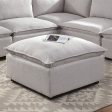 Arlene Light Gray Ottoman Cheap