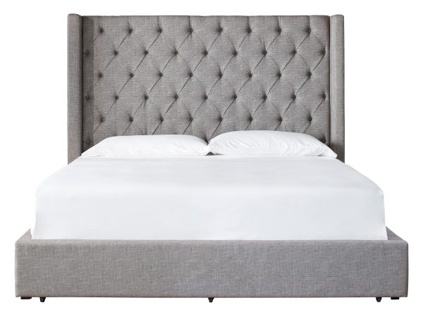 Sorinella King Upholstered Bed with 1 Large Storage Drawer For Cheap