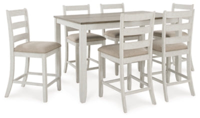 Skempton Counter Height Dining Table and Bar Stools (Set of 7) Cheap