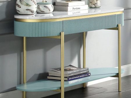 Koblenz Light Teal Sofa Table Hot on Sale