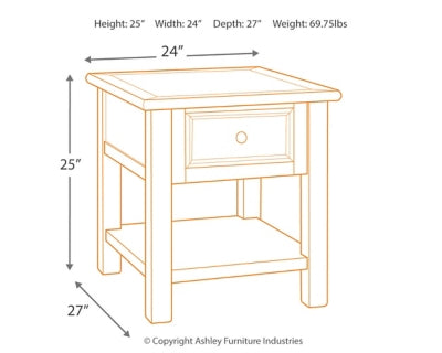 Bolanburg End Table Online Sale