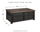 Tyler Creek Coffee Table with Lift Top Online Sale