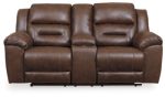 Stoneland Reclining Loveseat with Console on Sale