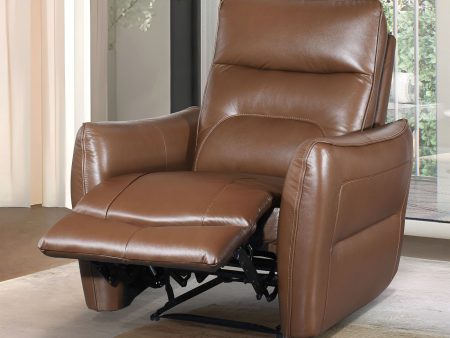 Terentius Caramel Brown Power Recliner on Sale