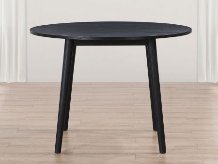 Willow 42″ Round Dining Table, Black Online Sale