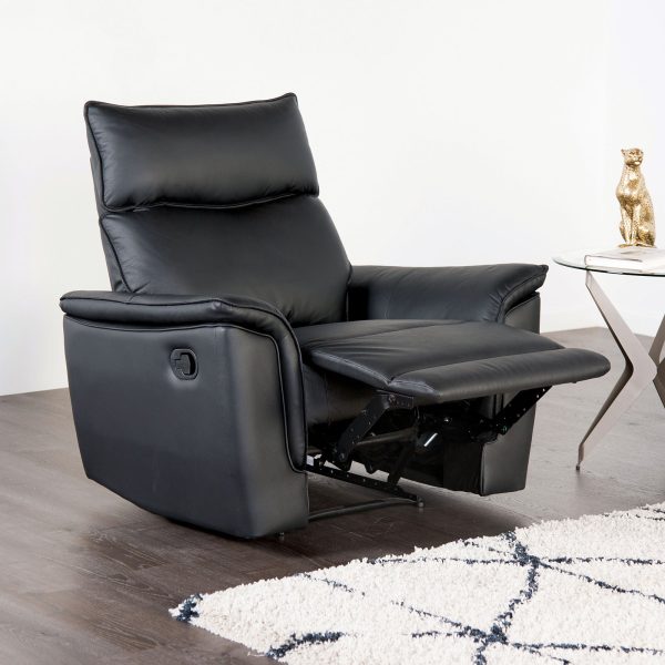 Bienne Black Recliner Chair For Discount