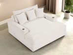 Veyrier White 2 Arm Chaise Hot on Sale