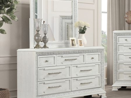 Stella Mia Creamy White Dresser w Jewelry Box Online Hot Sale