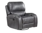 Keily Manual Swivel Glider Recliner, Grey Online Hot Sale