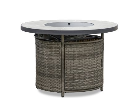 Barbuda Gray Fire Pit Table Fashion