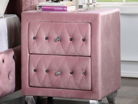 Zohar Pink Night Stand For Cheap