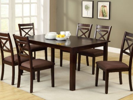 Weston Espresso 7 Pc. Dining Table Set Fashion