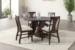 Holsworthy Espresso Round Dining Table Fashion