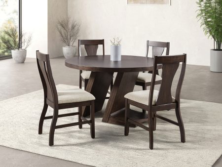 Holsworthy Espresso Round Dining Table Fashion