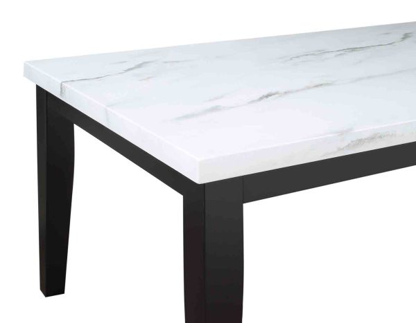 Sterling 66-inch Faux-Marble Dining Table For Discount