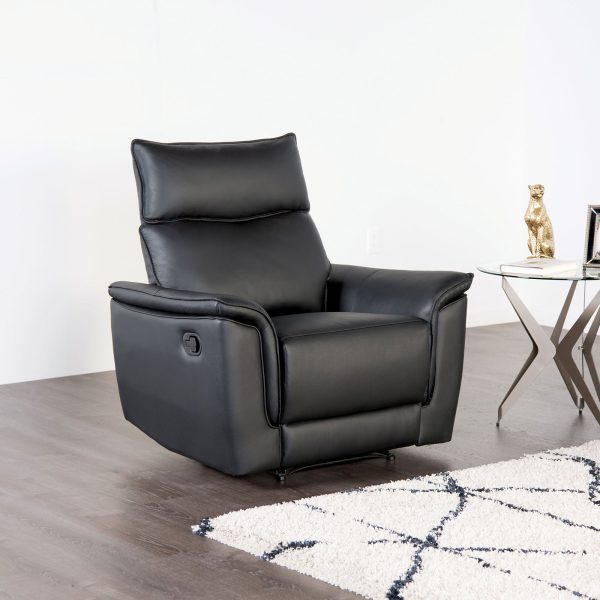 Bienne Black Recliner Chair For Discount