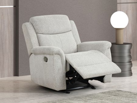 Sandbach Light Gray Manual Glider Recliner Discount