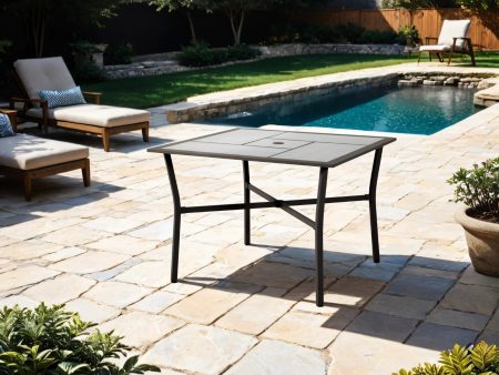 Sintra Black Gray Patio Dining Table Online Hot Sale