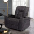 Amirah Dark Gray Glider Recliner For Discount