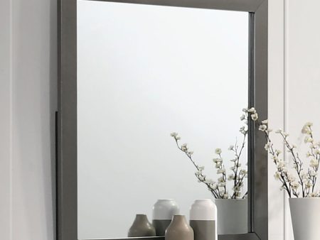 Alison Metallic Gray Mirror Hot on Sale