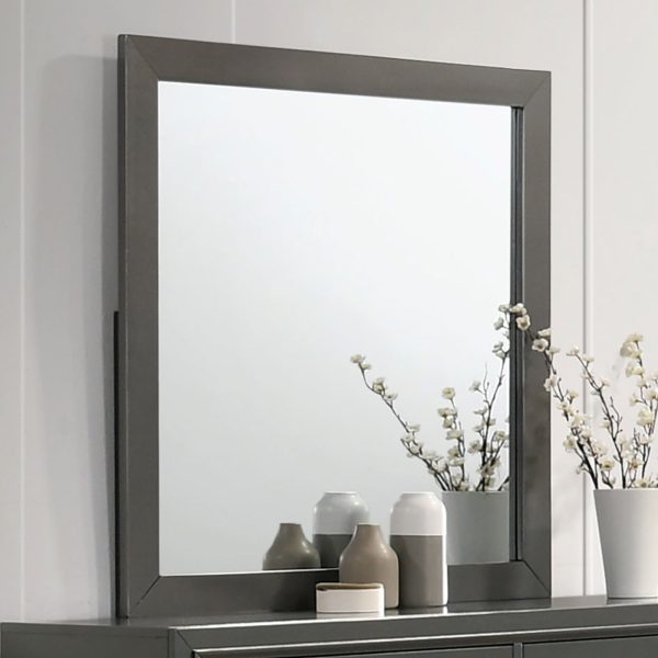 Alison Metallic Gray Mirror Hot on Sale