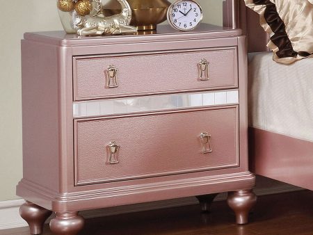 Avior Rose Gold Night Stand For Cheap