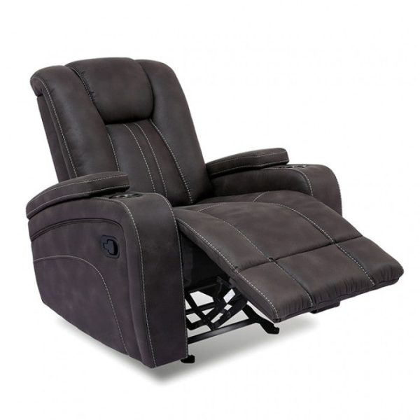 Amirah Dark Gray Glider Recliner For Discount