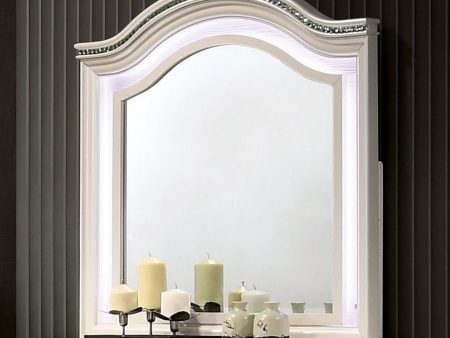 Allie Pearl White Mirror Hot on Sale