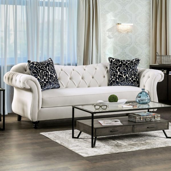 Antoinette White Sofa Supply