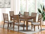 Rapidview Walnut Light Gray Dining Table Supply