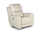 Laurel Dual -Power Leather Recliner, Ivory Online now