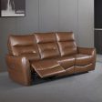 Terentius Caramel Brown Power Sofa Sale