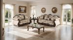 Andalusia Light Brown Dark Cherry Sofa Supply