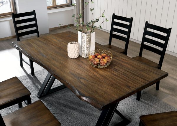 Barbary Black Dark Oak Dining Table For Discount