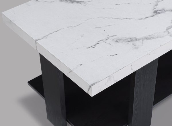 Boris Faux Marble 3-Piece Coffee Table Set Cheap