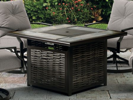 Segovia Black Gray Fire Pit Table Online