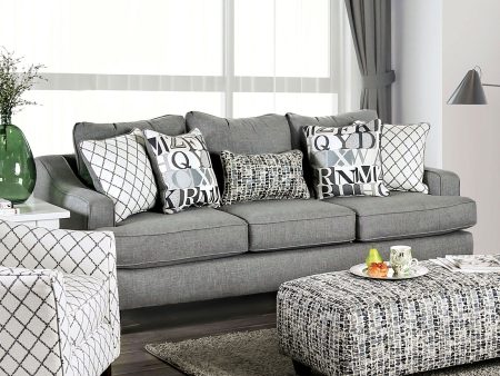 Verne Bluish Gray Sofa Online Hot Sale