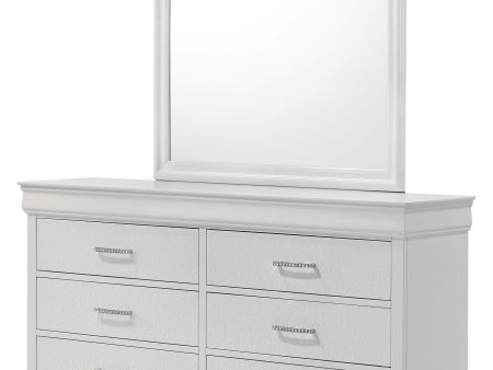 Amalia White Bedroom Mirror (Mirror Only) For Cheap