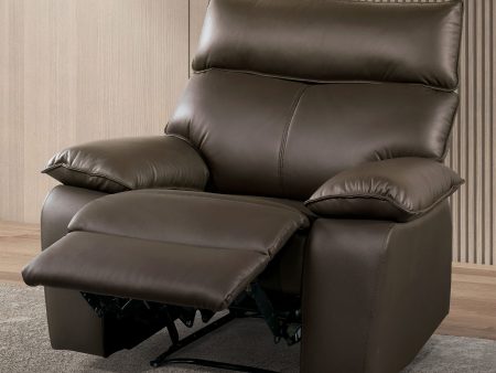 Onoria Brown Manual Recline Chair Cheap