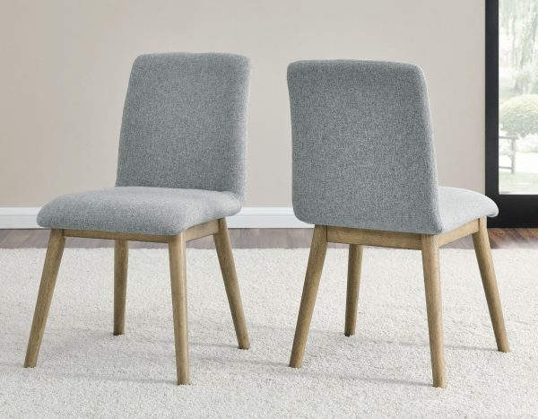 Vida Upholstered Side Chair, Gray Online Sale