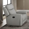 Jacobus Light Gray Manual Recliner Discount