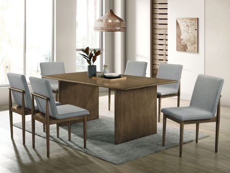 St Gallen Natural Tone Light Gray Dining Table Online now