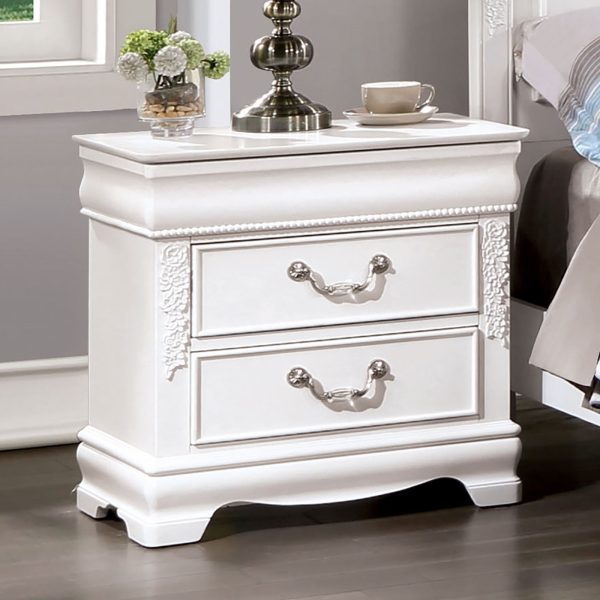 Alecia White Night Stand Online Sale